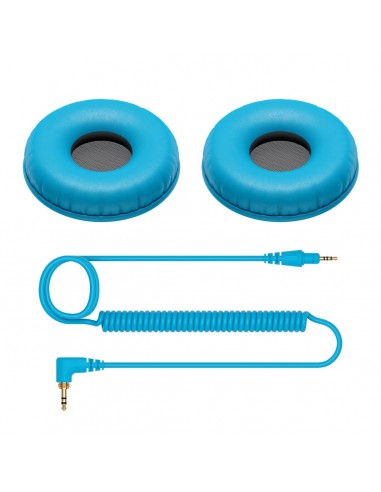 _ Cuffie per djCavo e earpad blue hc-cp08-l ricambio pioneer per hdj-cue1