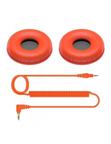 _ Cuffie per djCavo e earpad arancione hc-cp08-m ricambio pioneer per hdj-cue1