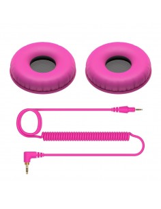 _ Cuffie per djCavo e earpad rosa hc-cp08-v ricambio pioneer per hdj-cue1