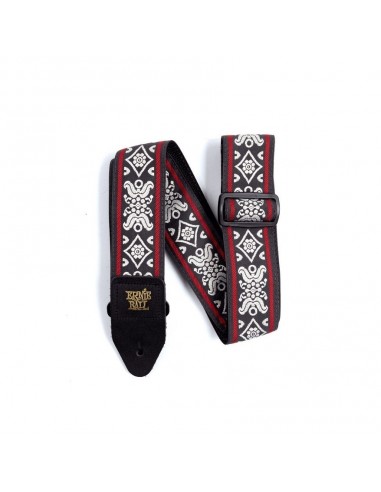 _ Accessori per strumenti a cordaTracolla ernie ball blackjack jacquard red 4669
