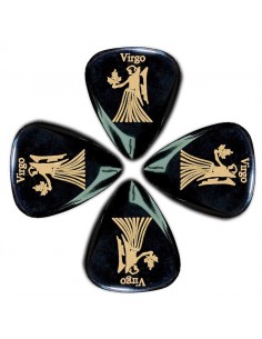 _ Accessori per strumenti a cordaConfezione 4 plettri timbertones zodiac vergine