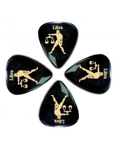 _ Accessori per strumenti a cordaConfezione 4 plettri timbertones zodiac bilancia