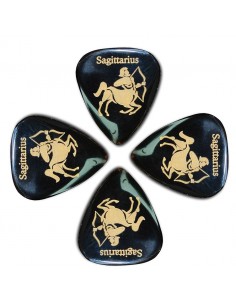 _ Accessori per strumenti a cordaConfezione 4 plettri timbertones zodiac sagittario