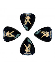 _ Accessori per strumenti a cordaConfezione 4 plettri timbertones zodiac acquario