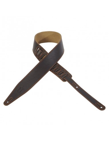 _ Accessori per strumenti a cordaTracolla per chitarra levy's mg317wyt-dbr cuoio marrone scuro