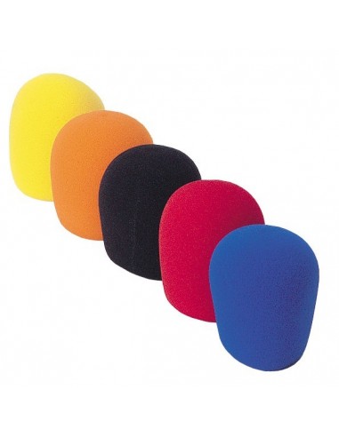 _ MicrofoniConfezione 5 antivento colorati mic sferico w-40-c
