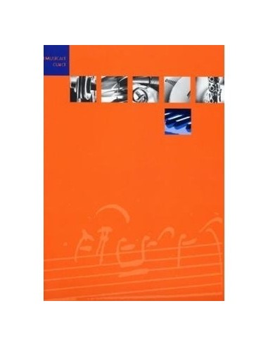 _ Carta stampataQuaderno da musica  arancio 12 pentagrammi ec107ar