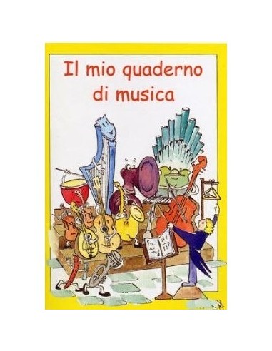_ Carta stampataQuaderno da musica illustrato il mio primo quaderno di musica