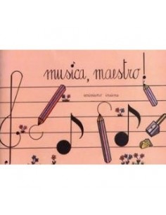 _ Carta stampataQuaderno da musica 4 pentagrammi mini book per bambini