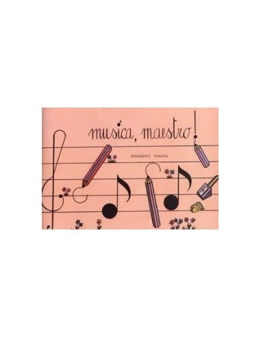 _ Carta stampataQuaderno da musica 4 pentagrammi mini book per bambini