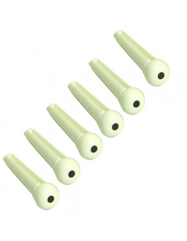 _ Accessori per strumenti a cordaBusta 50 piroli 2084 bianchi punto nero