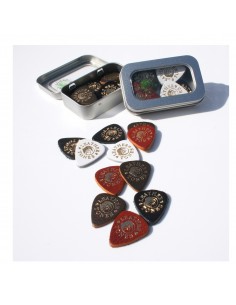 _ Accessori per strumenti a cordaTimbertones leather tones mixed tin of 20 pcs