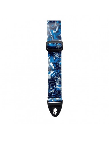 _ Accessori per strumenti a cordaTracolla d'andrea chitarra vintage vinyl blue swirl pearl