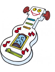 _ Carta stampataSticker swingtime serie kids chitarra giocattolo 60x51 cm  dsb0010