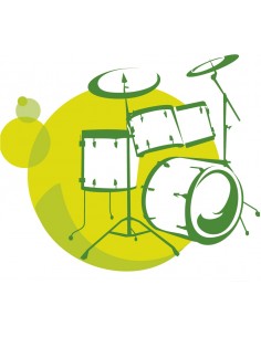 _ Carta stampataSticker swingtime serie kids batteria stilizzata 130x120 cm  dsb0015