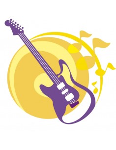 _ Carta stampataSticker swingtime serie kids chitarra stilizzata 110x115 cm  dsb0016