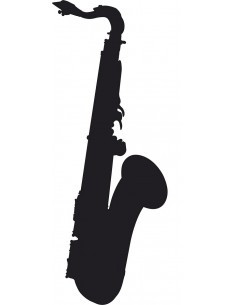 _ Carta stampataSticker swingtime serie instruments saxofono 70x26 cm  dss0017