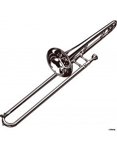 _ Carta stampataSticker swingtime serie instruments trombone 70x20 cm  dss0020