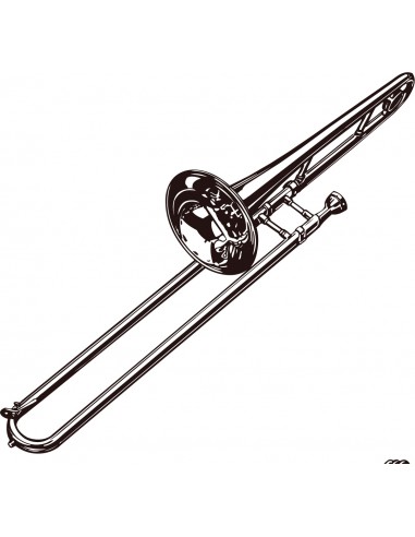 _ Carta stampataSticker swingtime serie instruments trombone 70x20 cm  dss0020