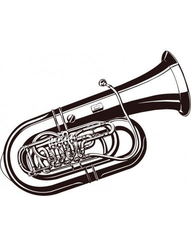 _ Carta stampataSticker swingtime serie instruments tuba 70x43 cm  dss0022