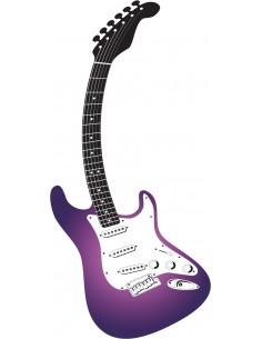 _ Carta stampataSticker swingtime serie instruments chitarra mod. stratocaster curva 90x46 cm  dss0031