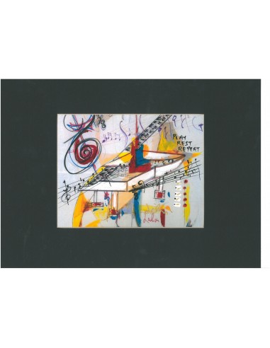 _ Carta stampataStampa jeff laibson artworks swing - white piano hal-spw