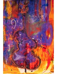 _ Carta stampataStampa jeff laibson artworks jazz -  periwinkle bass hal-jbp