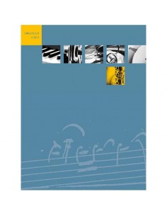_ Carta stampataQuaderno da musica blu 12 pentagrammi ec107bl