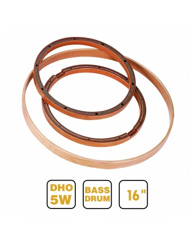 _ Batterie e percussioniCerchio per grancassa dho-5w-16b 16" in acero natural