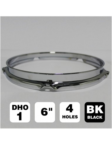 _ Batterie e percussioniCerchio peace dho-1-6t-bk 6" black 4 fori