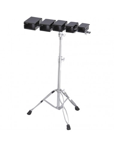 _ Batterie e percussioniWood block peace wb-12 set 5 pezzi in linea