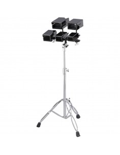 _ Batterie e percussioniWood block peace wb-20 set 5 pezzi sovrapposti