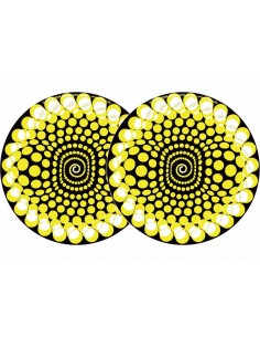 _ Giradischi2x zomo slipmats balls - giallo 0020104471