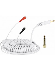 _ Cuffie per djCavo a spirale deluxe per sennheiser hd 25 - 3.5m - bianco 0020106603