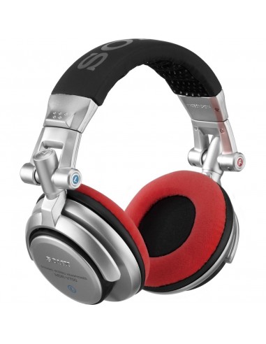 _ Cuffie per djZomo set di cuscinetti velour per sony mdr-v700 dj e allen & heath xd53/ xd2-53 - rosso 0030101740