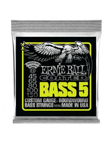 8000 Accessori per strumenti a cordaMuta ernie ball basso el 3836 5 slinky coated