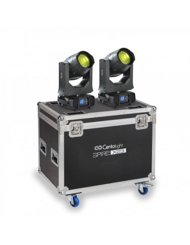 8000 Teste mobiliSet 2 teste mobili centolight spire x23 con flight case