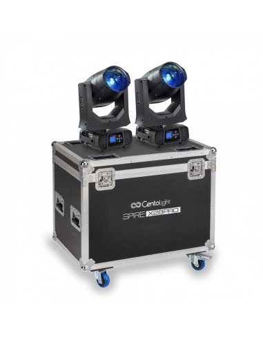 8000 Teste mobiliSet 2 teste mobili centolight spire x28 pro con flight case