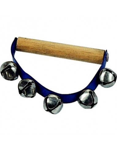 8000 Batterie e percussioniManiglia a 5 sonagli  peace in legno rh-32
