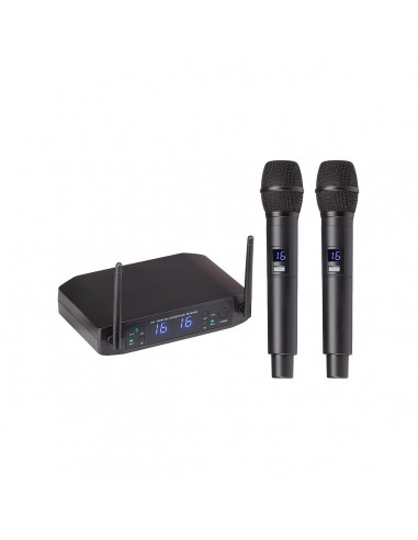 8000 MicrofoniRadiomic. uhf soundsation wf-u216hh-a2 uk 16+16 ch 2 tx a mano 606-613.5mhz spina uk