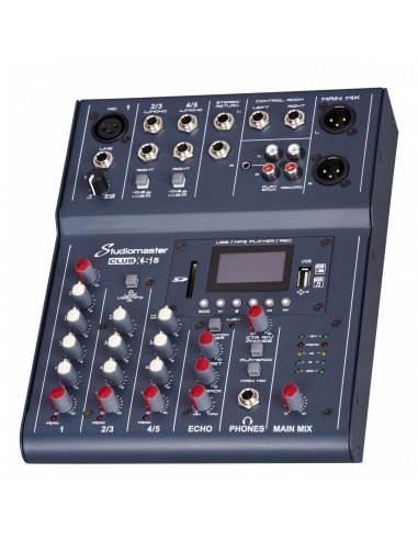 8000 MixerMixer 5ch studiomaster club xs5+ con lettore, bt e echo
