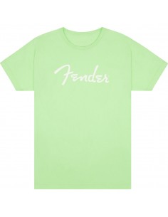 8000 GadgetT-shirt fender spaghetti logo  surf green, xl 9192022606