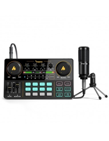 8000 Recording e studioKit portatile per live streaming e podcast per computer e smartphone maonocaster lt au-am200-s1