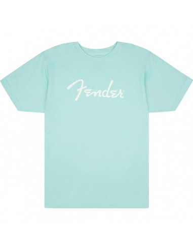 8000 GadgetT-shirt fender spaghetti logo  daphne blue, m 9192222406