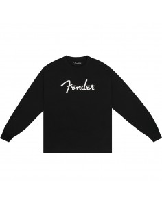8000 GadgetT-shirt fender spaghetti logo long-sleeve  black, s 9192523306