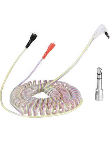 8000 Cuffie per djCavo a spirale per sennheiser hd 25 - 3.5m - transparent 0020103444