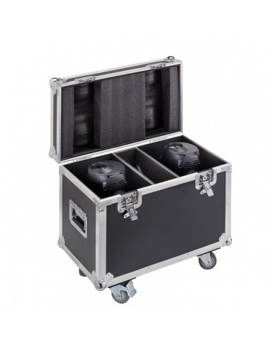 Teste mobiliFlight case per 2 teste mobili led twilight 150 spot