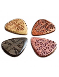 8000 Accessori per strumenti a cordaRefill pack 4 plettri timber tones flag tones union jack