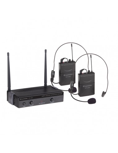 8000 Radiomicrofono uhf soundsation wf-u24pp 4 canali 2 tx pocket 863-865mhz