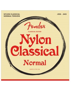 8000 Muta fender nylon acoustic strings 100 clear/silver tie end gauges .028-.043, (6) 0730100400